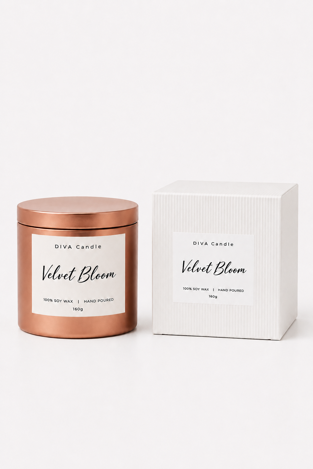 Velvet Bloom – Signature Luxury Tin Jar Candle