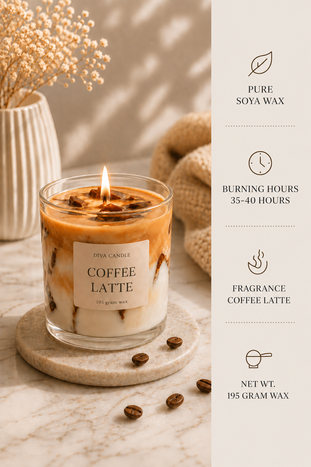 Coffee Latte Candle