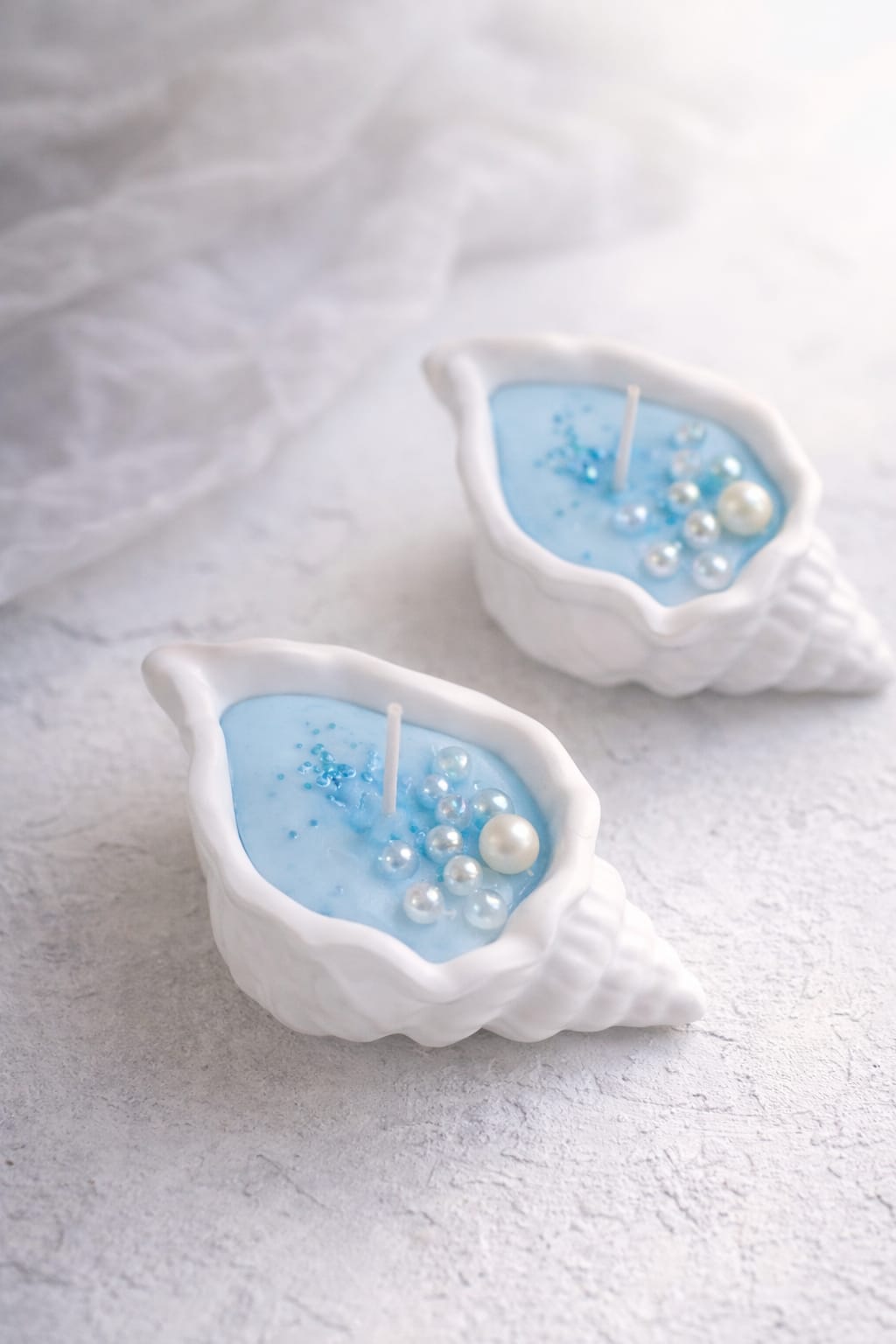 Serene Pearl – Luxury Shell Candle